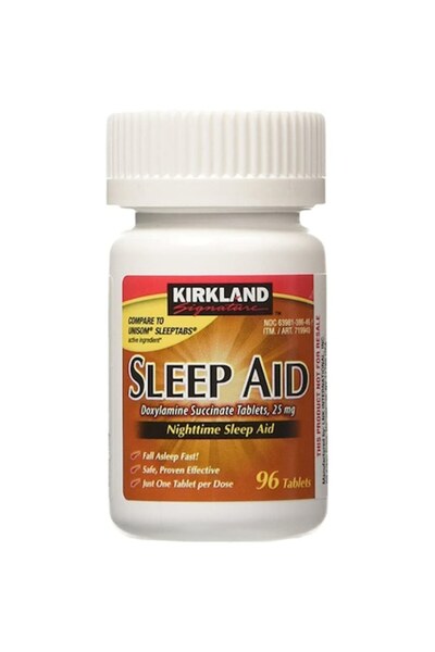 Kirkland Signature SleepAid, Insomnia Treatment, Doxylamine Succinate, 96 Tab...