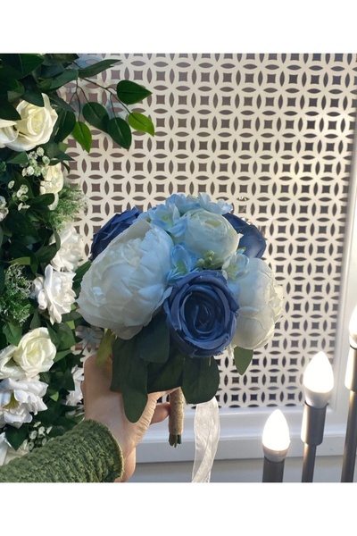 Merveparti Mavi gül Şakayık Gelin çiçeği, vazo çiçeği