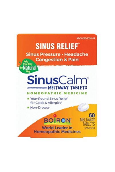 Boiron SinusCalm, Adjuvant in Ameliorarea Simptomelor Sinusale, 60 Tablete