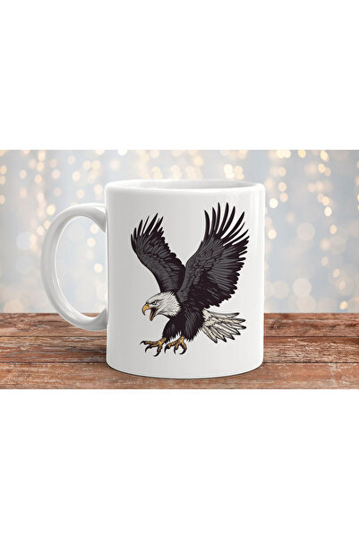 MODA كوب بورسلين هدية مطبوع عليه نسر