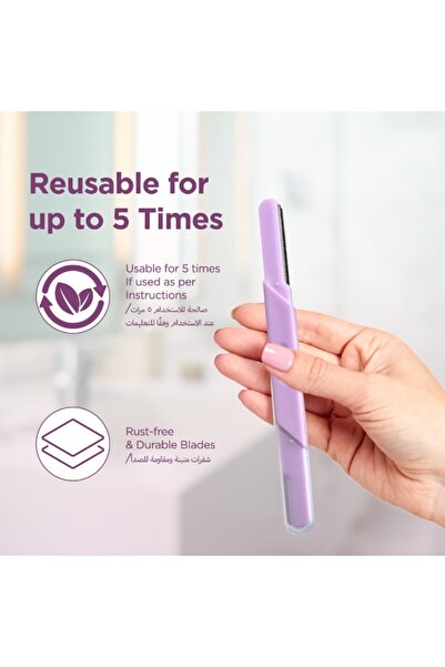 Floren Dual Facial Razor | German Blades for Easy Precision Shave & Smooth Skin