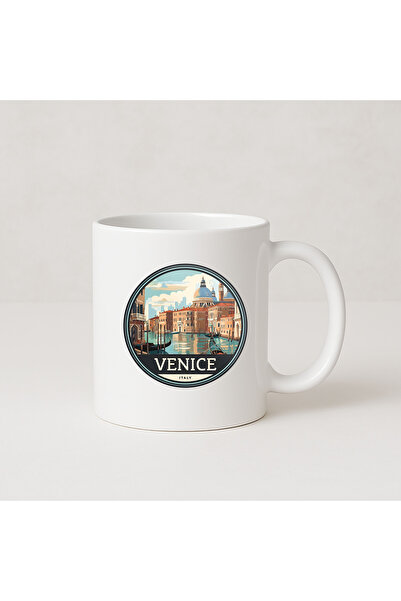 MODA كوب بورسلين هدية مطبوع عليه فينيسيا إيطاليا