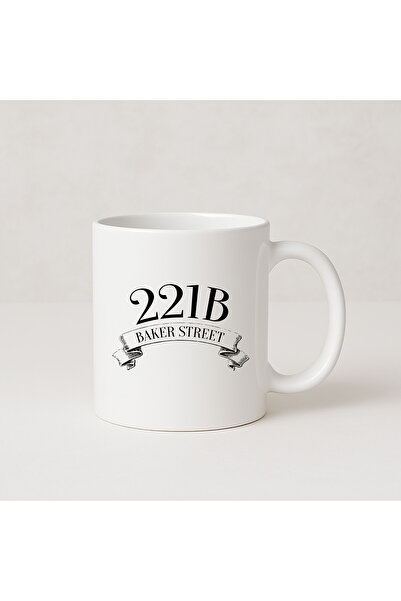 MODA كوب بورسلين هدية مطبوع عليه شيرلوك هولمز