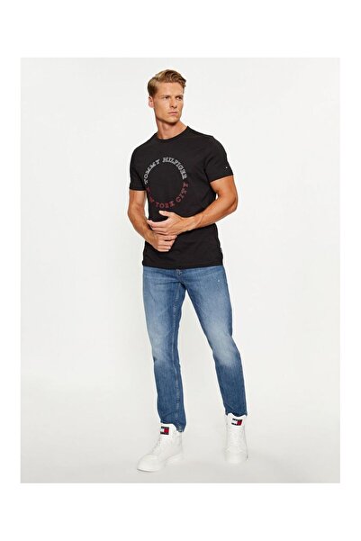 Tommy Hilfiger New Season Men's Black Monotype Roundle T-Shirt