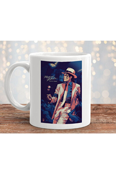 MODA كوب بورسلين مطبوع بتصميم مايكل جاكسون