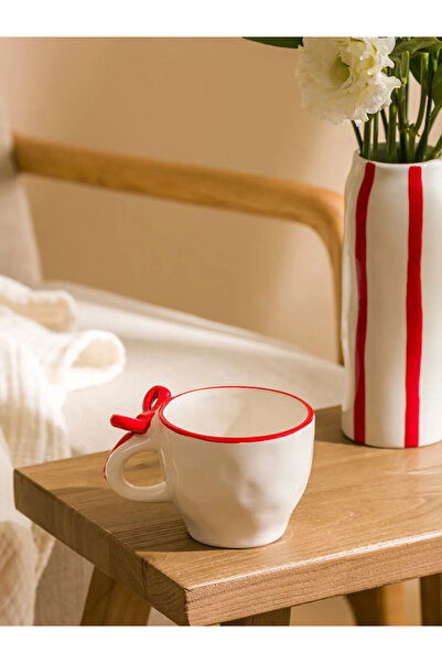 LC Waikiki Lcw Home Bow Printed Ceramic Mug 390 ml