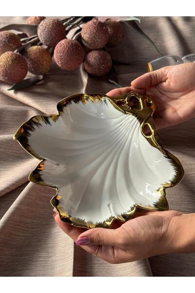 Meri Ev Gereçleri Albero Round Gold Presentation Plate