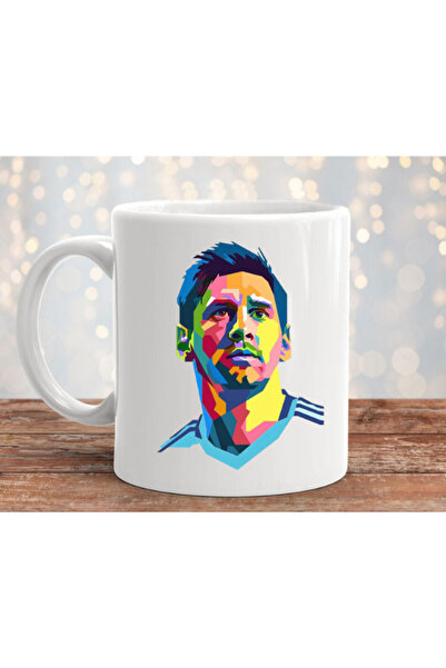 MODA كوب بورسلين مطبوع بتصميم ليونيل ميسي