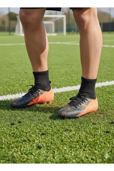 Playup Yarı Prof. Hologram Sole Boys' Super Mercury Crampon Shoes with Socks