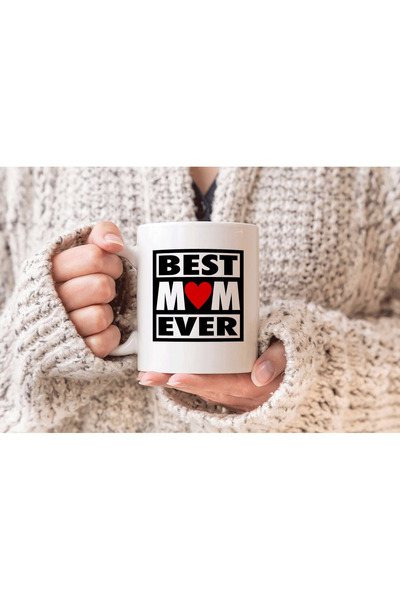 MODA كوب بورسلين هدية مطبوع عليه Super Best Mom Mama Mother Mother