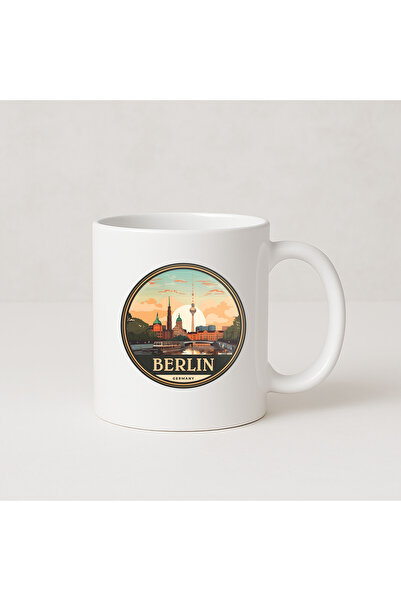 MODA Berlin City Printed Gift Porcelain Mug