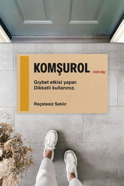 Dormot Modern Digital Printing Doormat - Fun Humor Neighbors Door Front Mat 70X45Cm
