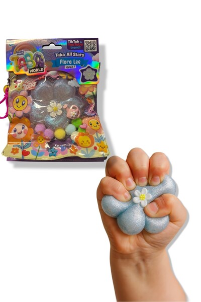 TOYFEST Taba World Flora Lee Parfümlü Çiçek Squishy Oyuncak Seri 1 Pom Pomlu ...