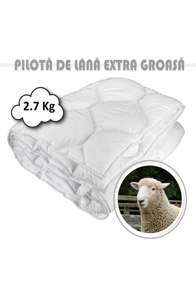 Ralex Damask wool duvet 2.7 Kg 140cm x 210cm