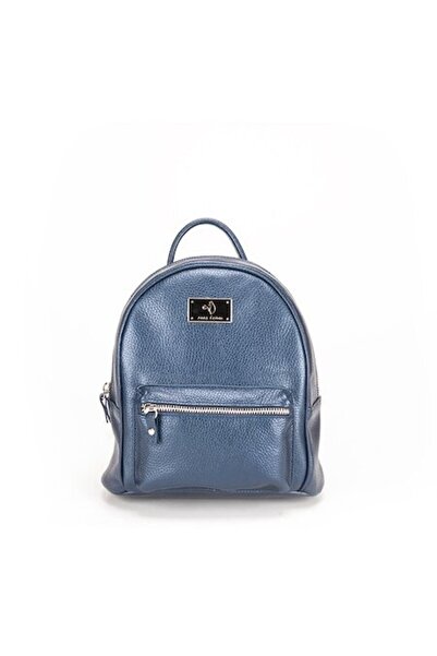 ANNA FELLINI Geanta dama piele, ANNA FELLINI, Rucsac 3 mijlociu, bleumarin