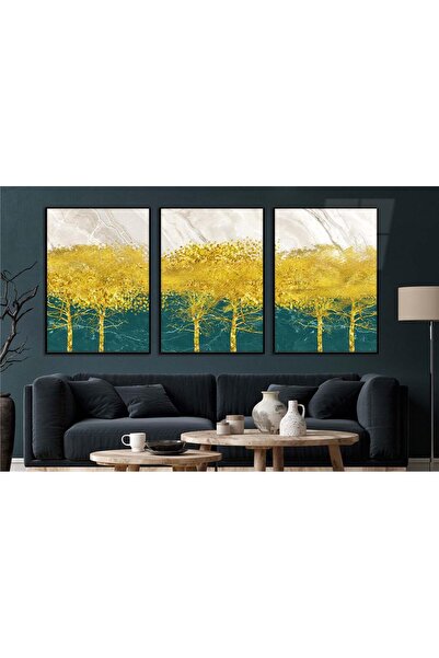 seninürünün Set de 3 picturi pe sticlă tematice de artă cu imprimare pe sticl...