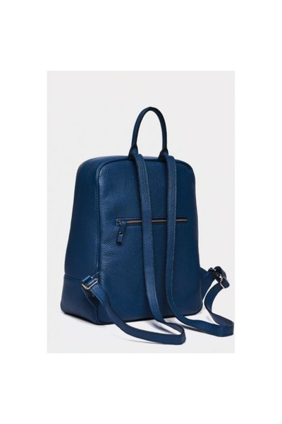 ANNA FELLINI Rucsac dama piele, ANNA FELLINI, 2, albastru, 28 x 15 x 35 cm