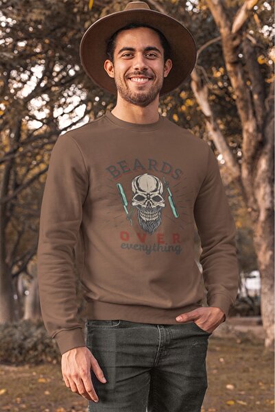 ArtYus Φούτερ με λαιμόκοψη ποδηλάτου BEARDS OVER Colorful με τύπωμα