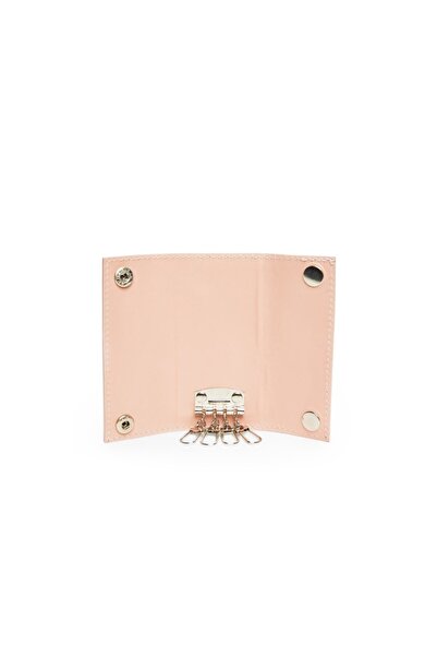 ANNA FELLINI - Leather Key Holder, Nude, 15x12x0 cm