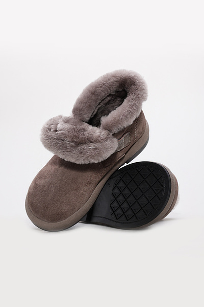 TUGERDİ Mink Suede Fur Inside Genuine Leather Light Sole Quality Classic Women's Boots Tg0971011261241