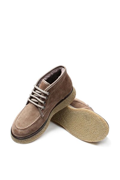 TUGERDİ Γυναικείες μπότες από γνήσιο δέρμα με κορδόνια, ποιοτική θερμοσόλα, με επένδυση από γούνα βιζόν TG09217112619