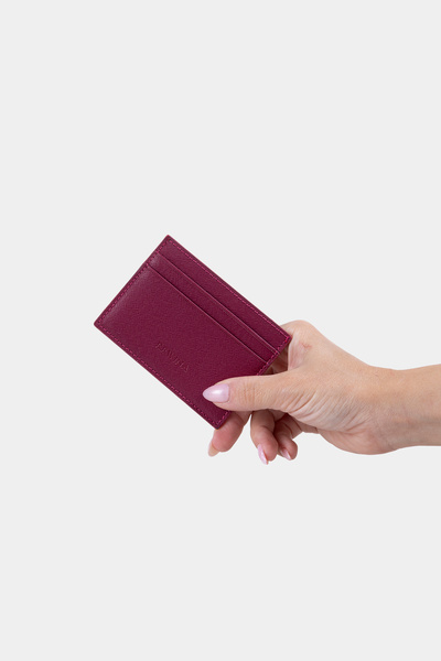 Lysande Minimalist Genuine Leather Card Holder Slim Design Wallet with 6 Card Slots and 1 Coin Compartment
