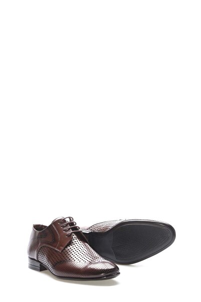 TUGERDİ Brown Inside and Outside Genuine Leather Neolite Sole Lace-Up Classic Men's Shoes Tg09218131912