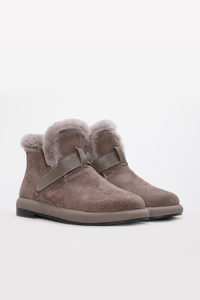 TUGERDİ Mink Suede Fur Inside Genuine Leather Light Sole Quality Classic Women's Boots Tg0971011261241