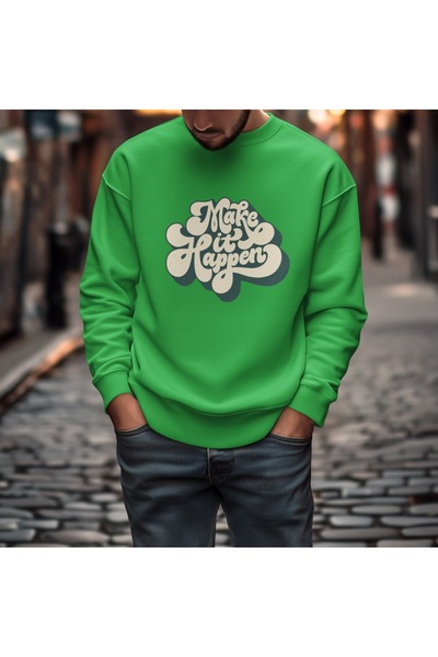 ArtYus Faceți ca Hit-ul să se întâmple Colorat cu imprimeu guler rotund piese...