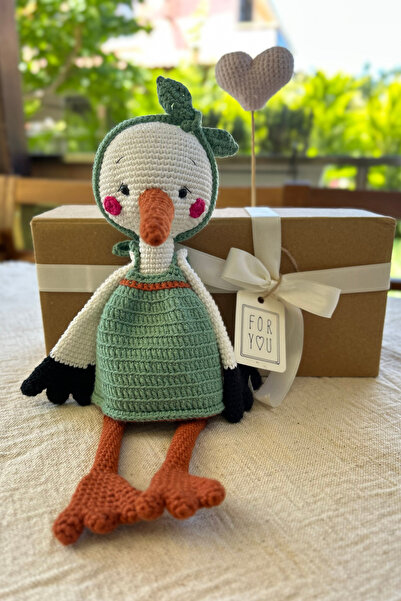 Lumi Loop Studio Tığ İşi Leylek Peluş: El Yapımı Pamuklu Amigurumi