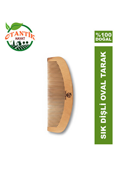 Ahşap Büyük Oval Tarak