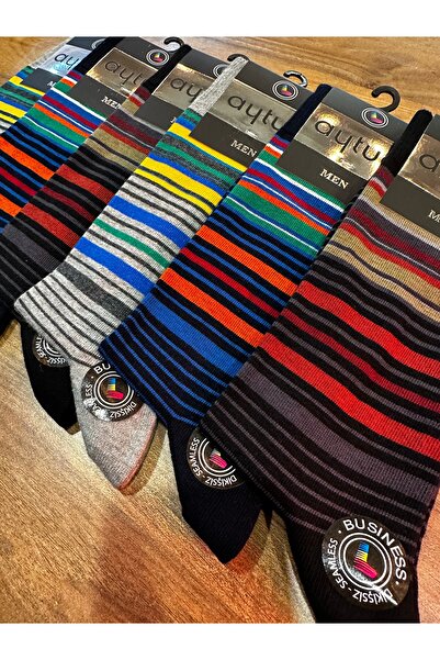 Aytuğ Premium Dikişsiz Pamuklu Konforlu Erkek Çorap 6’lı Paket