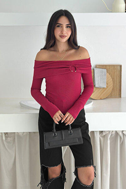 Noa Noa Women's Madonna Collar Ring Detail Blouse – Bold & Urban Style