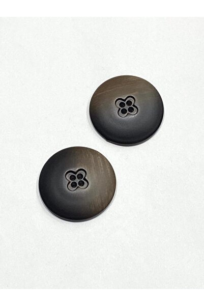 karantuhafiye Κουμπί γιγαντιαίου μεγέθους / Κουμπί ζακέτας παλτό / Μεγάλο μέγεθος / Σετ 2 τεμαχίων / 4 εκ. / Καφέ