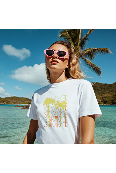 MAGORS Cupcake Printed Standard Mold Circle Neck Cotton Women's Tshirt