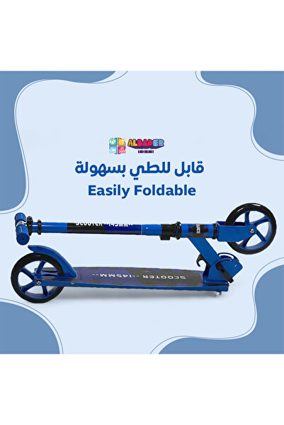 ALBADER Kick Scooter, Aluminum Scooter with 3 Adjustment Levels Handlebar, Aluminum Alloy Scooter For Kids