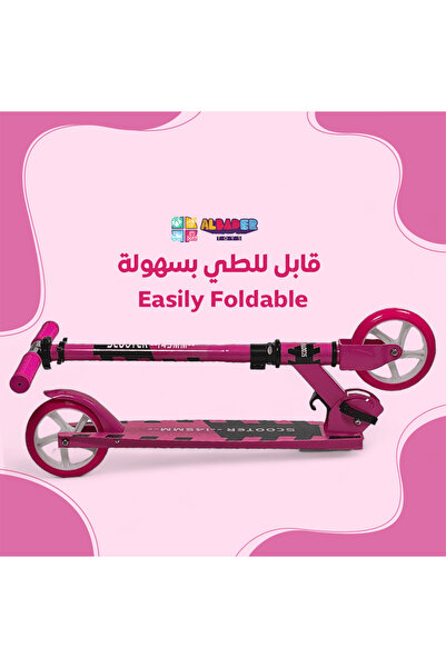 ALBADER Kick Scooter, Aluminum Scooter with 3 Adjustment Levels Handlebar, Aluminum Alloy Scooter For Kids
