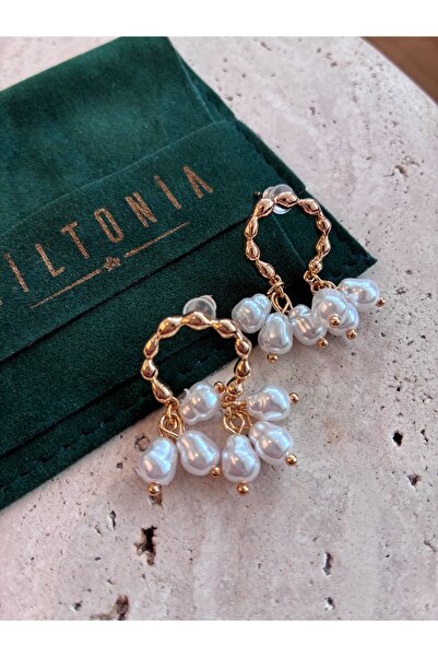 Miltonia أقراط بتصميم اللؤلؤ