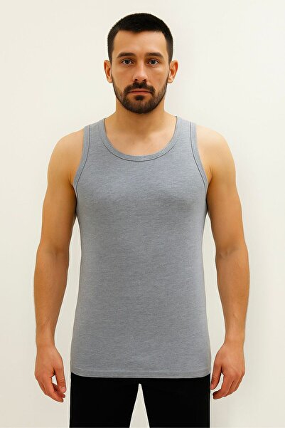 TAVSİYESEVER Men's Ribbed Comfortable Fit Cotton Undershirt 5-Pack