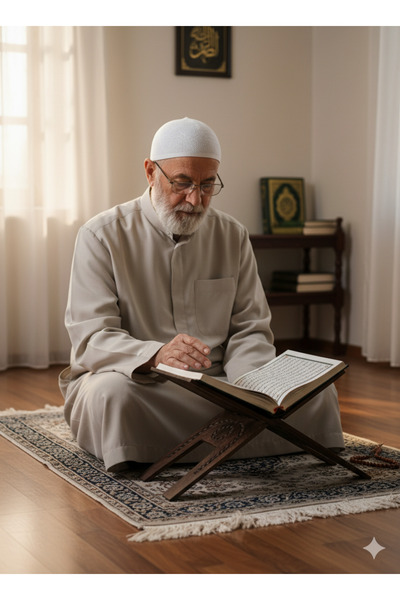 DNC Art&Deco El Oyması Ahşap Eskitme Katlanır Rahle