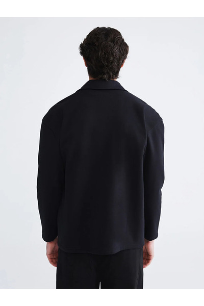 LC Waikiki XSIDESiyah Polo Yaka Düğmeli Erkek Hırka