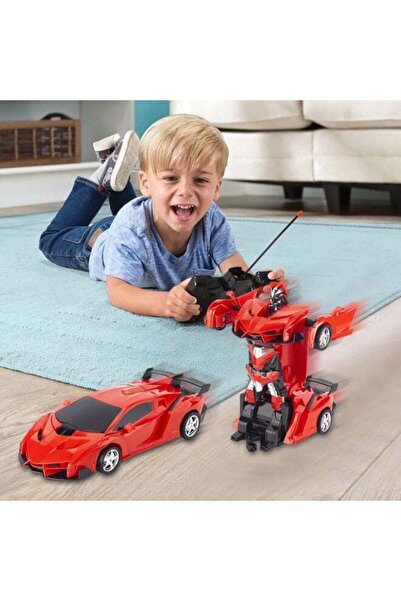 dehkah Remote Control Transforming Car with Lights | USB Rechargeable