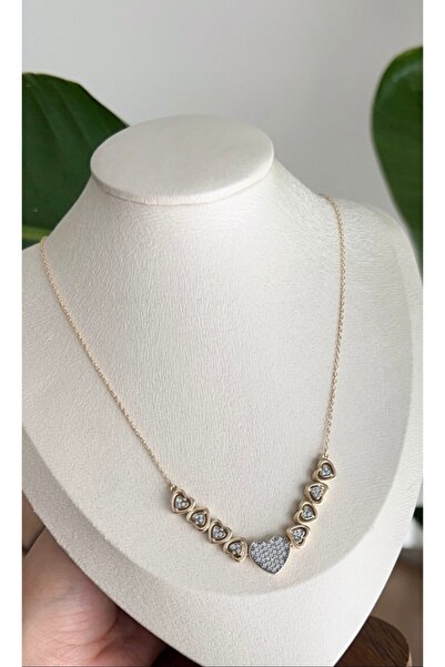mibrillo Zircon Stone Multi-Heart Necklace (Valentine's Day, Teacher's Day, B...