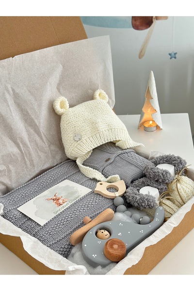Sincabın Düşleri مجموعة هدايا ترحيبية للأطفال حديثي الولادة، طقم ملابس من الت...
