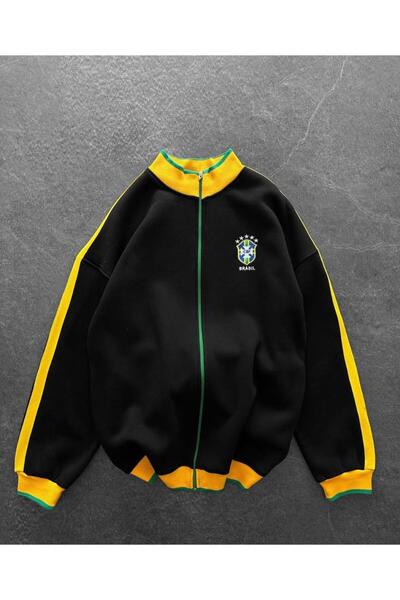 KUN SPORTSWEAR Premium Collar, Colorful Pattern, Oversize Unisex Sweatshirt