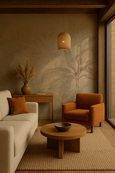 Arkhearts LEVHA – Yaprak Dokulu Kendinden Yapışkanlı Duvar Kağıdı Premium Uyg...