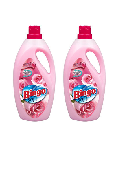 Bingo Soft Gülpembe Çamaşır Yumuşatıcısı 3 lt x 2 Adet