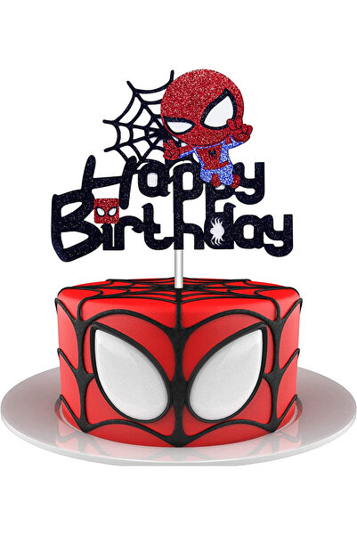 Baloane Vesele Decor Tort Zi De Nastere Aniversare Spiderman TOP126