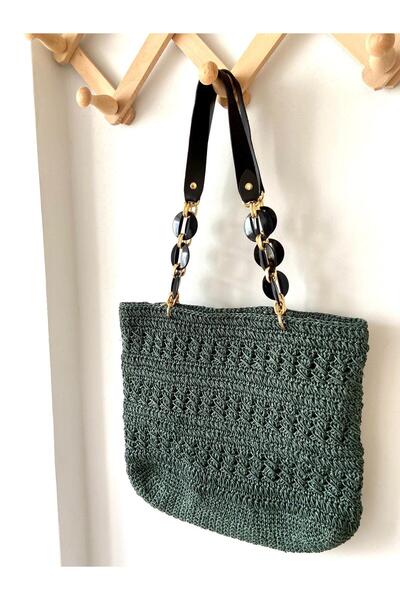 örgücü teyze Emerald Dream Shoulder Bag