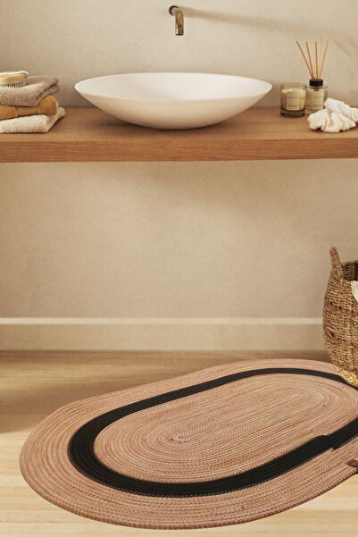 Salvia Dione Bath Mat Straw Jute Decorative Washable Non-Slip Natural Home Living Room Kitchen Balcony Rug Carpet Doormat